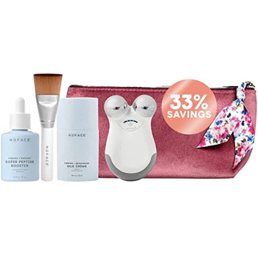 New NuFace Mini Facial Toning Device Deluxe Starter Kit